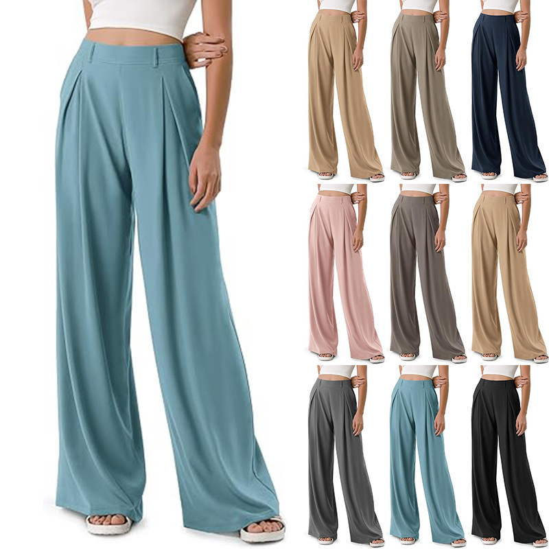 High-Waisted Wide-Leg Flared Lounge Pants for Women