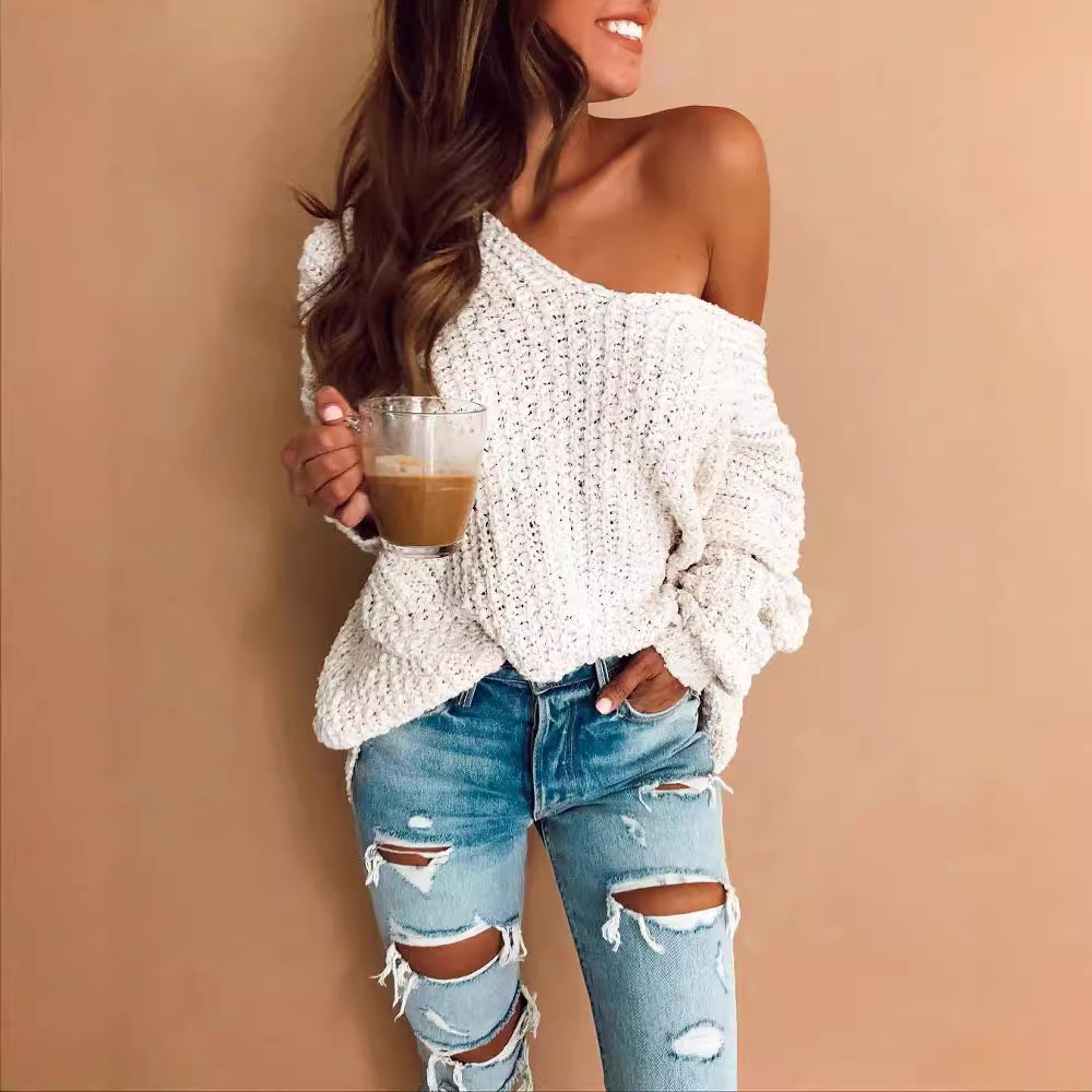 Women's Hooded Pullover Knit Sweater