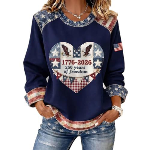 Women's American Eagle Print Crewneck Sweatshirt