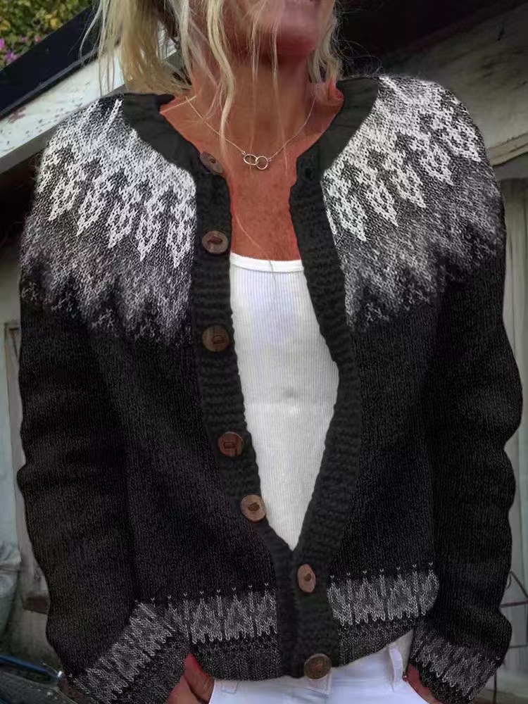 Women's Colorblock Open-Front Cardigan Sweater