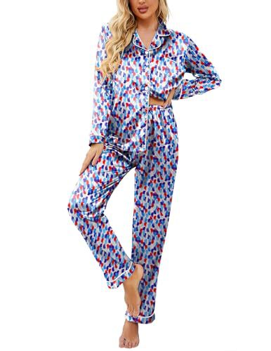 Women's Cuban Collar Starry Animal Boot Print Long Sleeve Shirt Set