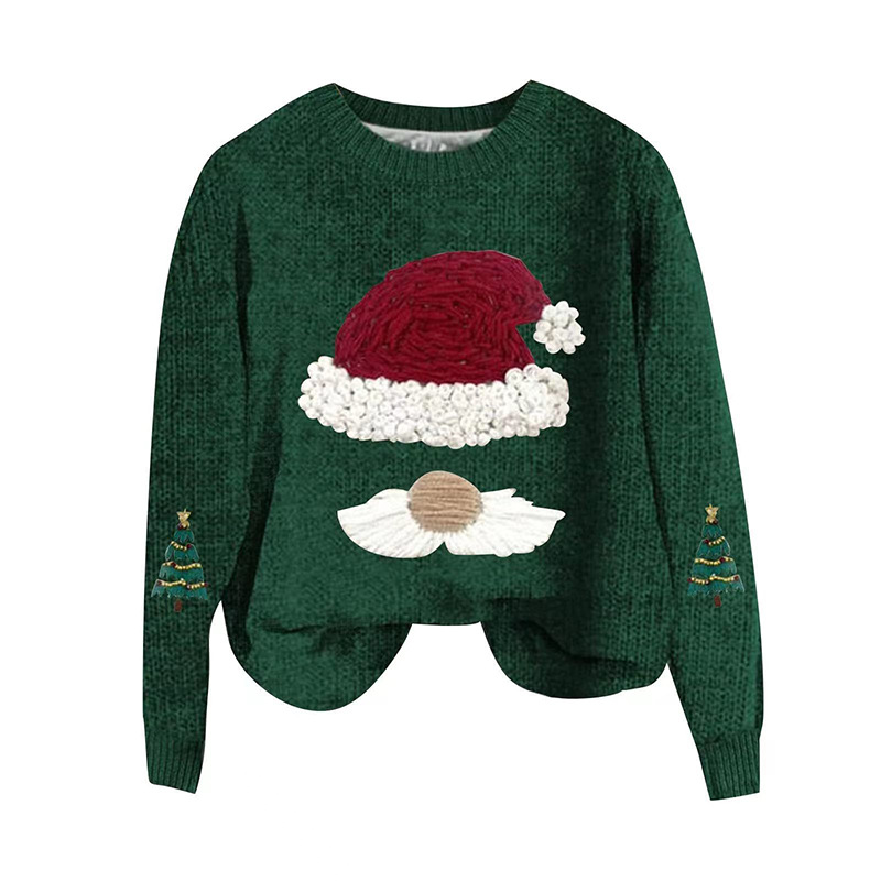 Christmas Graphic Crewneck Knit Sweater