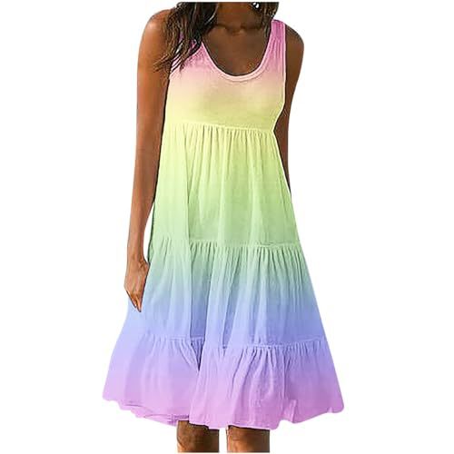 Women's Floral Print Ruched Bodycon Midi Dress Sleeveless Round Neck
