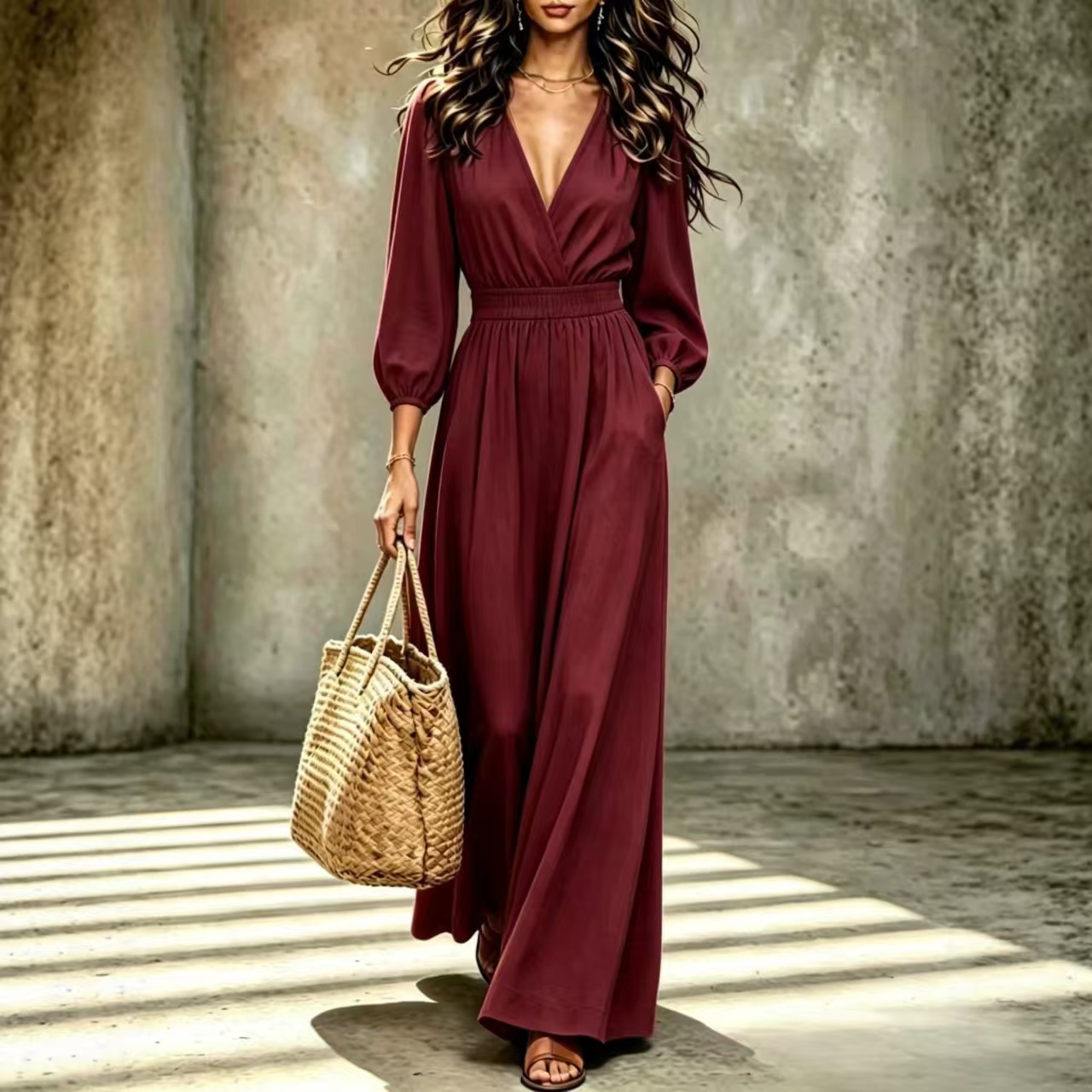 Women's Casual Blazer and Pants Two-Piece Set