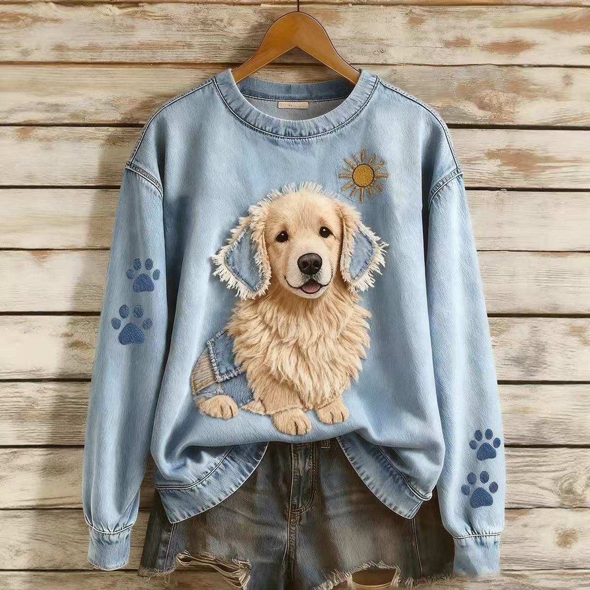 Women's Christmas Animal Print Sweatshirt