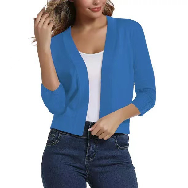 Women's Elegant Short Knit Cardigan Sweater