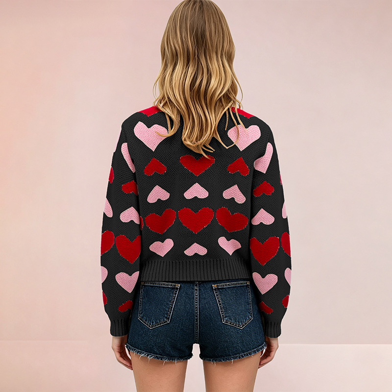 Women's Color-Block Loose Knit Cardigan