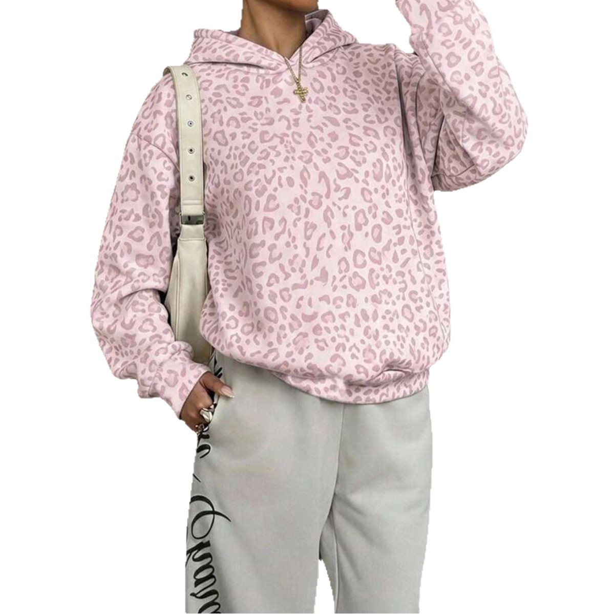 Women's Casual Long-Sleeve Hooded Sweatshirt