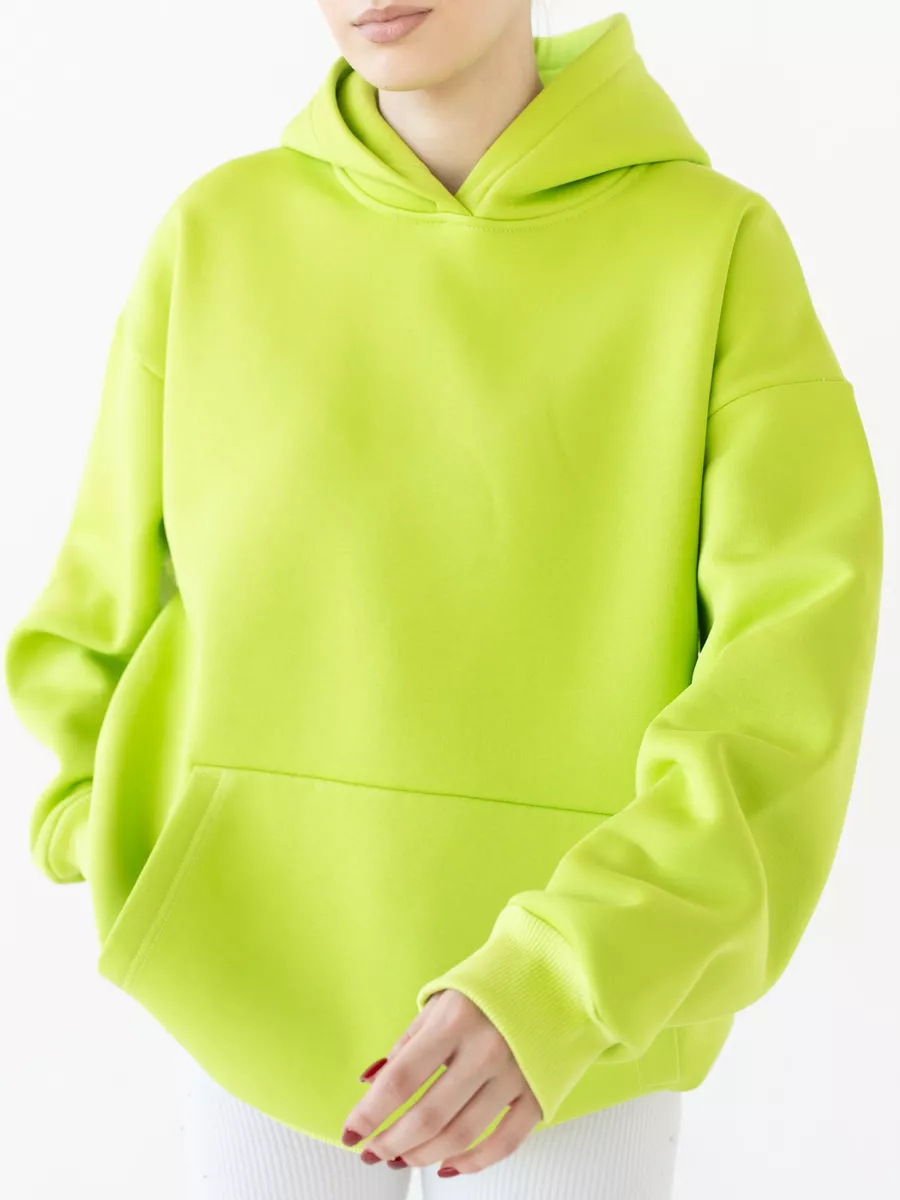 Women's Long-Sleeve Hooded Pullover Sweatshirt Loose Casual Top