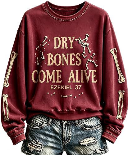 Bone Letter Print Crewneck Long Sleeve Pullover Sweatshirt