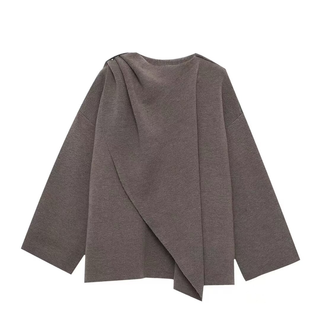 Women's Knit Scarf Short Cardigan Coat
