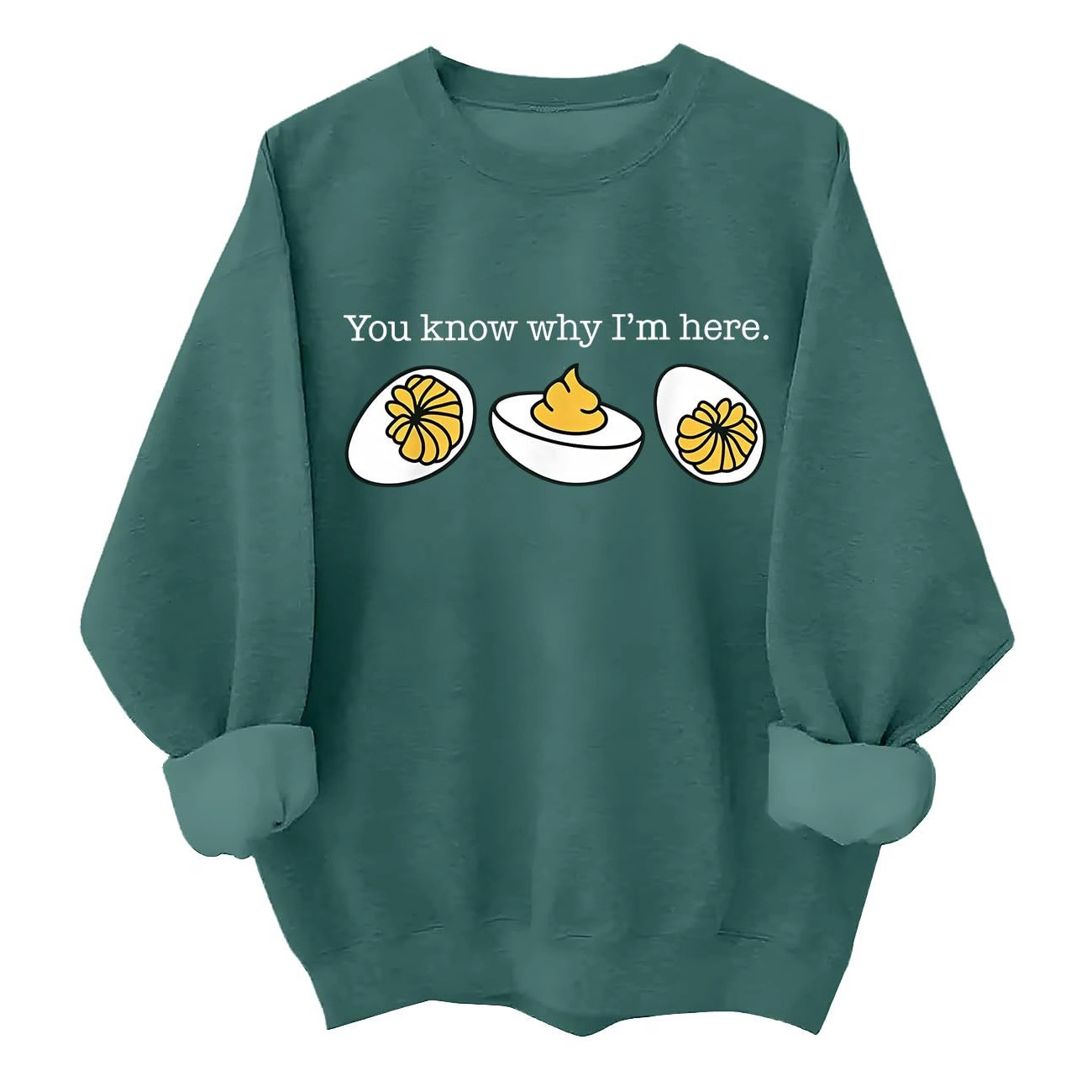 Women's Letter Print Crewneck Sweatshirt