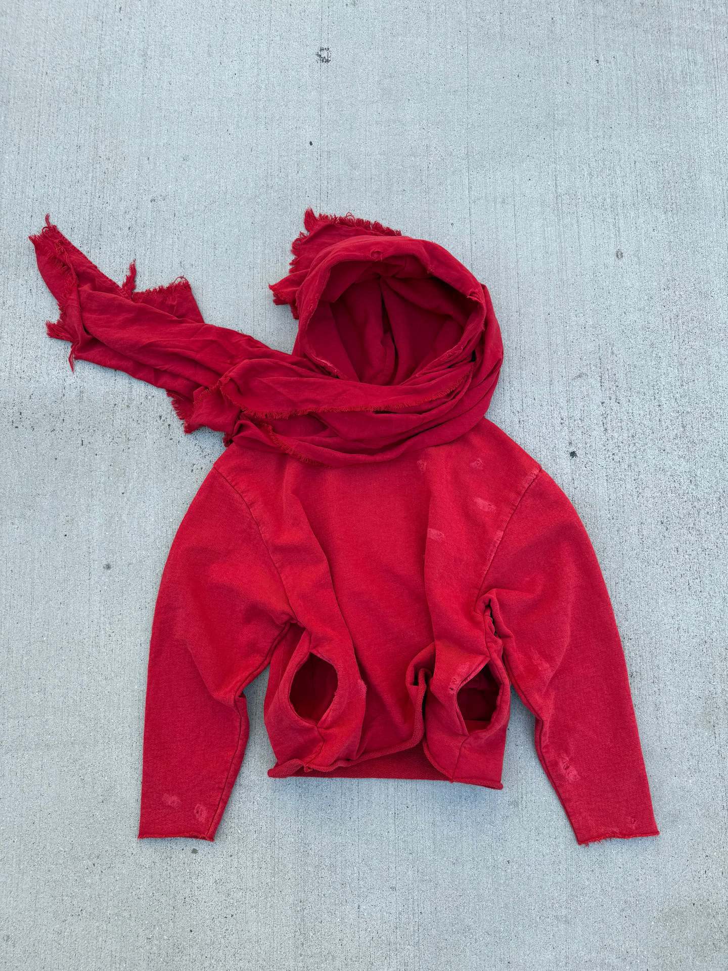 Women's Hooded Sweatshirt with Scarf Color Block Streetwear