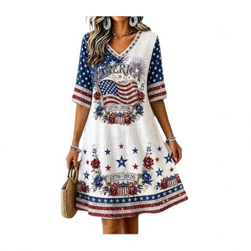 Women's Floral Print Ruched Midi Dress Sleeveless Deep V-Neck