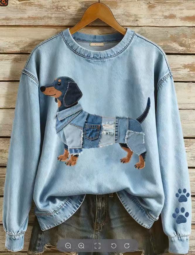 Women's Christmas Animal Print Sweatshirt