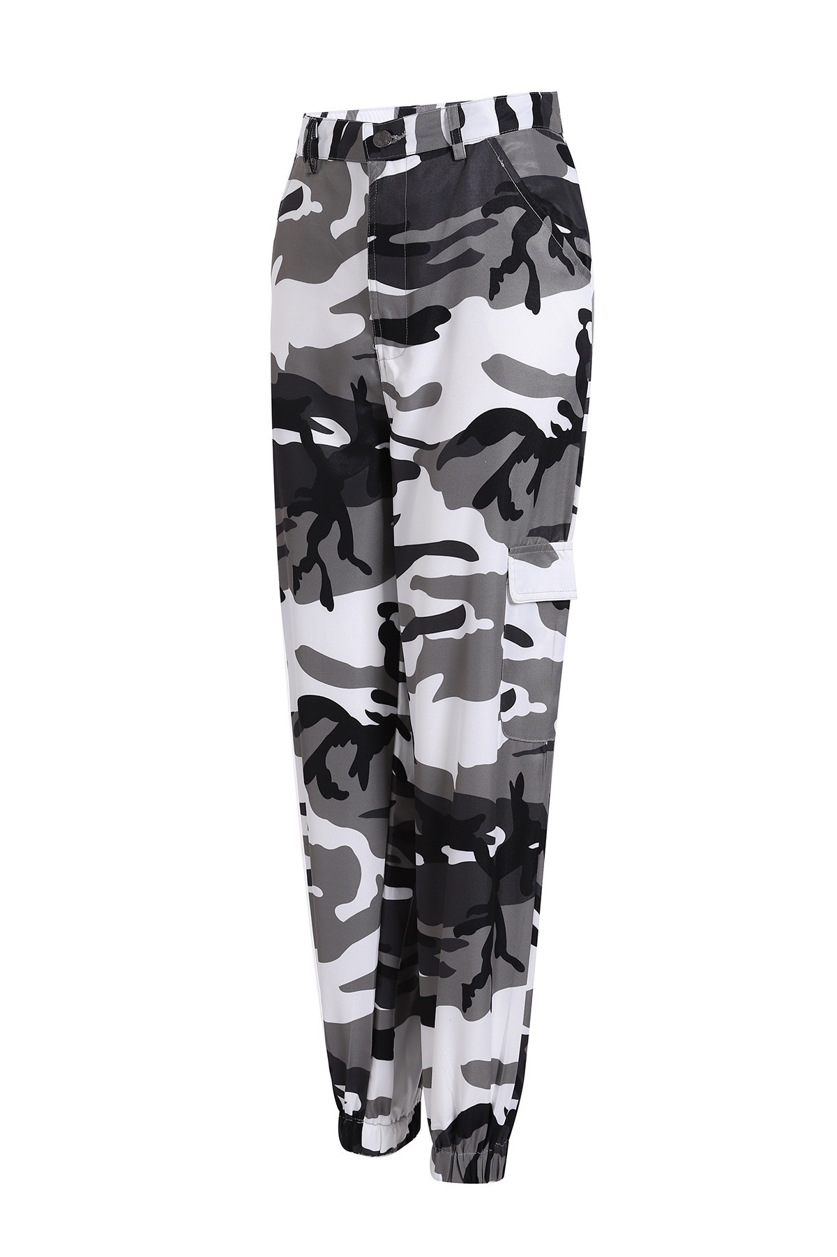 Camouflage Cargo Denim Harem Pants
