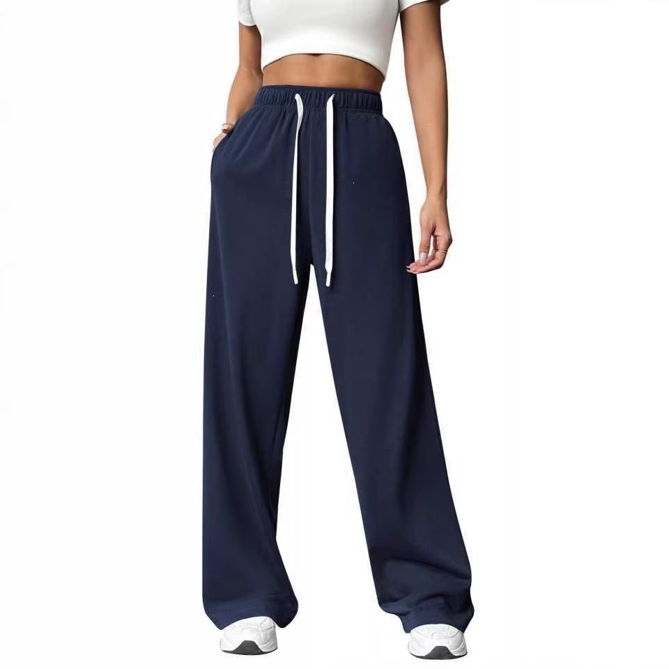 Women's Loose Straight Wide-Leg Athletic Casual Pants