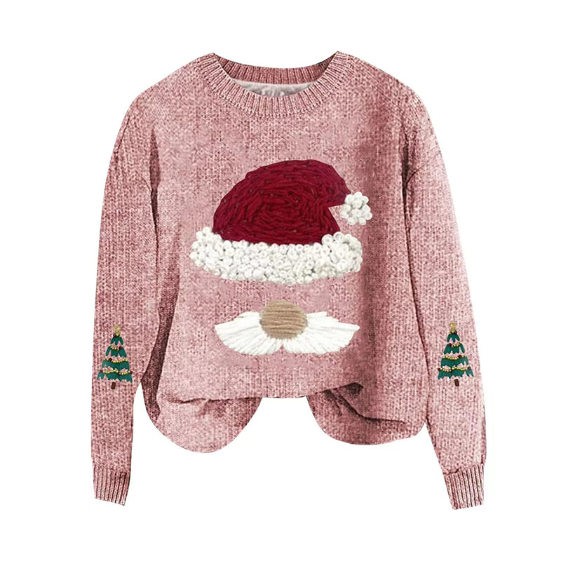 Christmas Graphic Crewneck Knit Sweater
