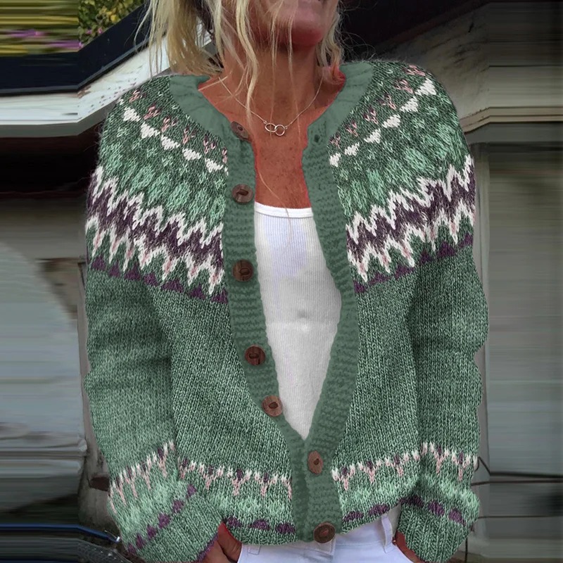 Women's Colorblock Open-Front Cardigan Sweater