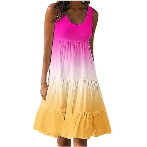 Women's Floral Print Ruched Bodycon Midi Dress Sleeveless Round Neck