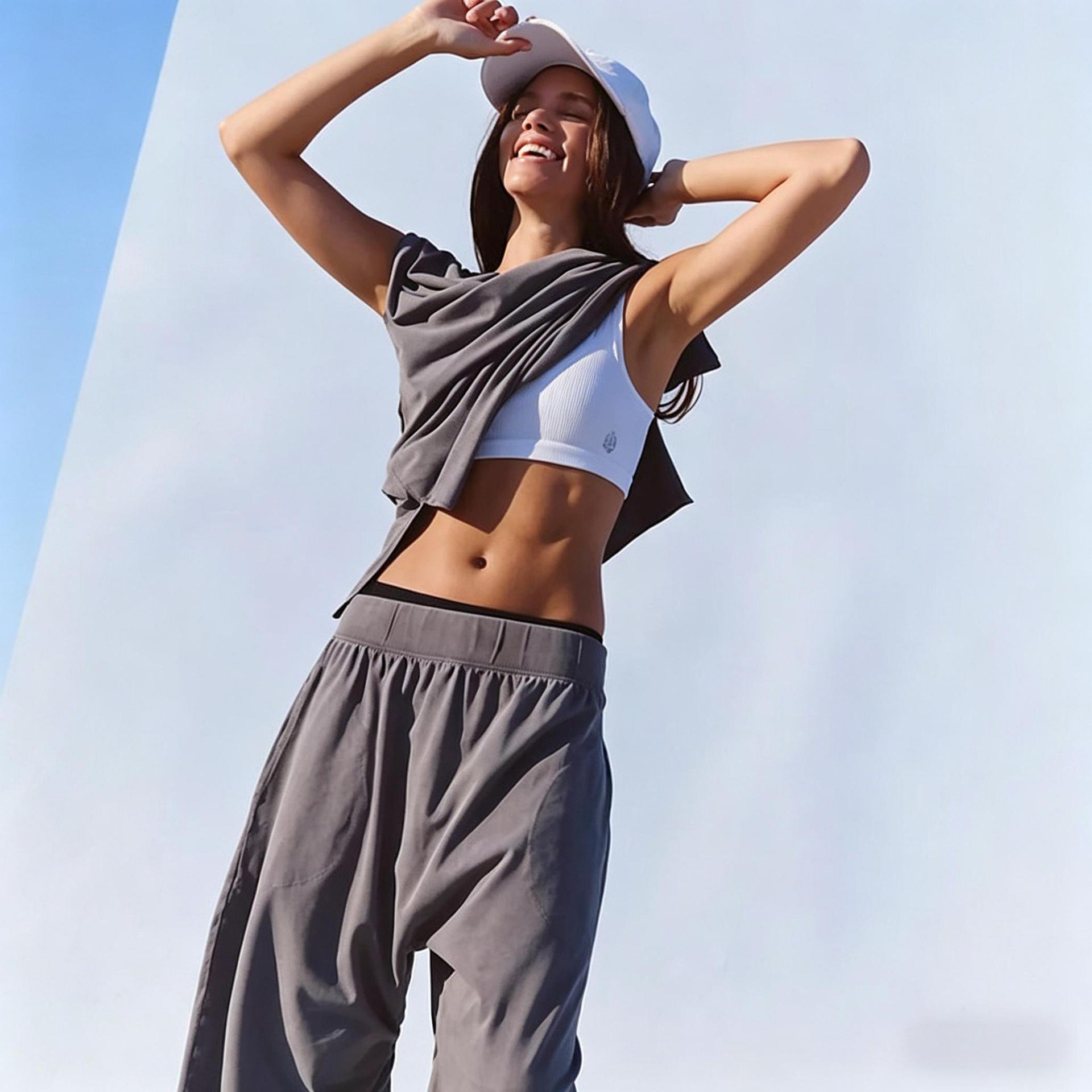 Women's Sleeveless Side-Tie Loose Fit Two-Piece Set