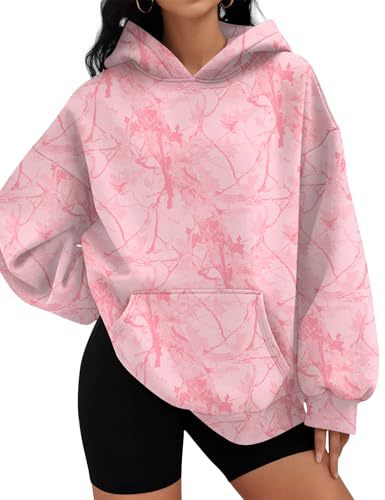 Women's Ocean Life Spiderweb Leaf Print Hoodie