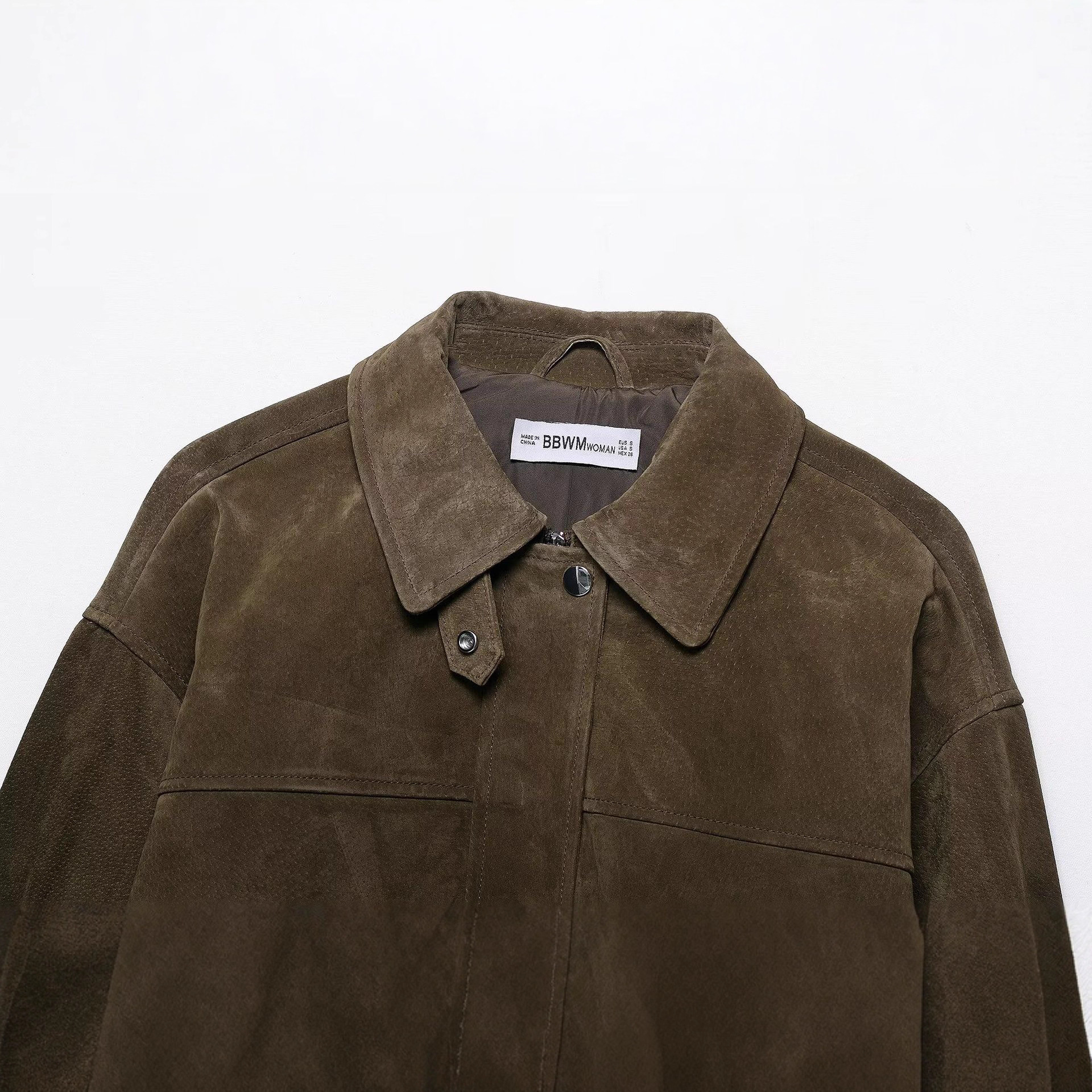 Women's Faux Leather Bomber Jacket