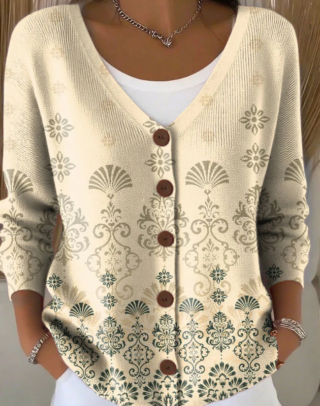 Casual Long-Sleeve Open-Front Cardigan Sweater