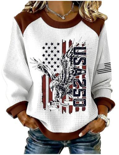 Women's Eagle Print Crewneck Sweatshirt