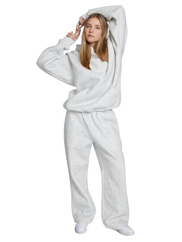 Women's Hooded Sweatshirt Set Polka Dot Print Casual Two-Piece