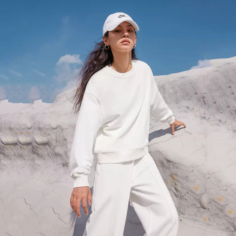 Women's Casual Crewneck Long-Sleeve Sweatshirt and Pants Set