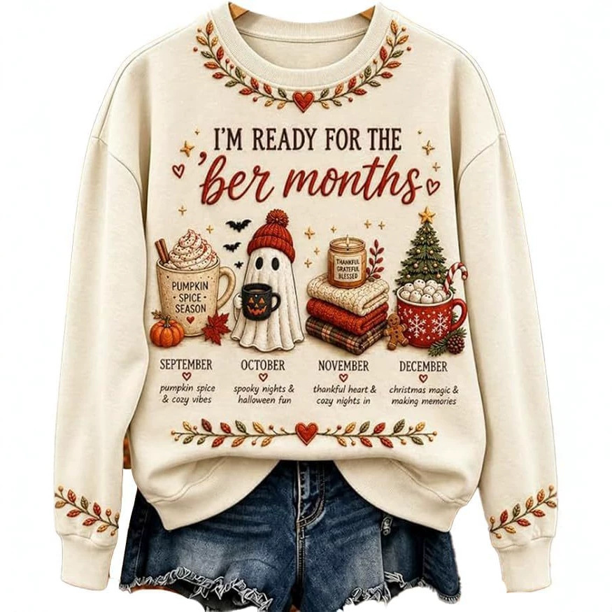 Purple Hummingbird Floral Print Crewneck Long-Sleeve Pullover Sweatshirt