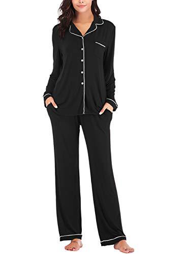 Women's Cuban Collar Printed Long Sleeve Button Set