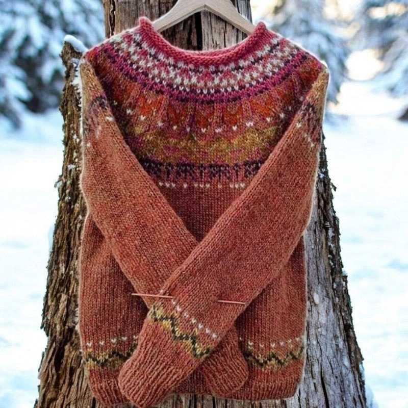 Women's Mystic Ancient Tribal Print Crewneck Sweatshirt