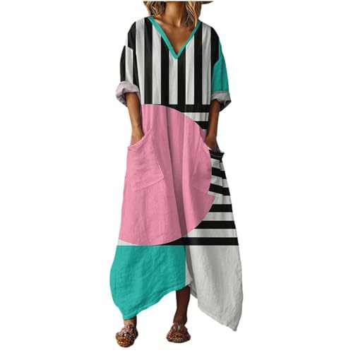 Women's Boho A-Line Midi Dress with 3D Print