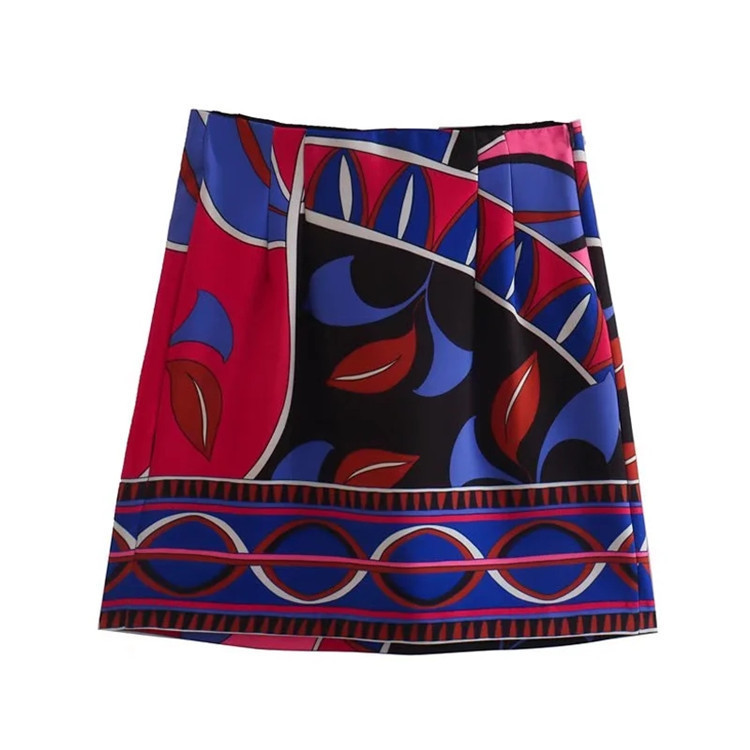 Women's Floral Print Loose Shirt and Skirt or Shorts Set