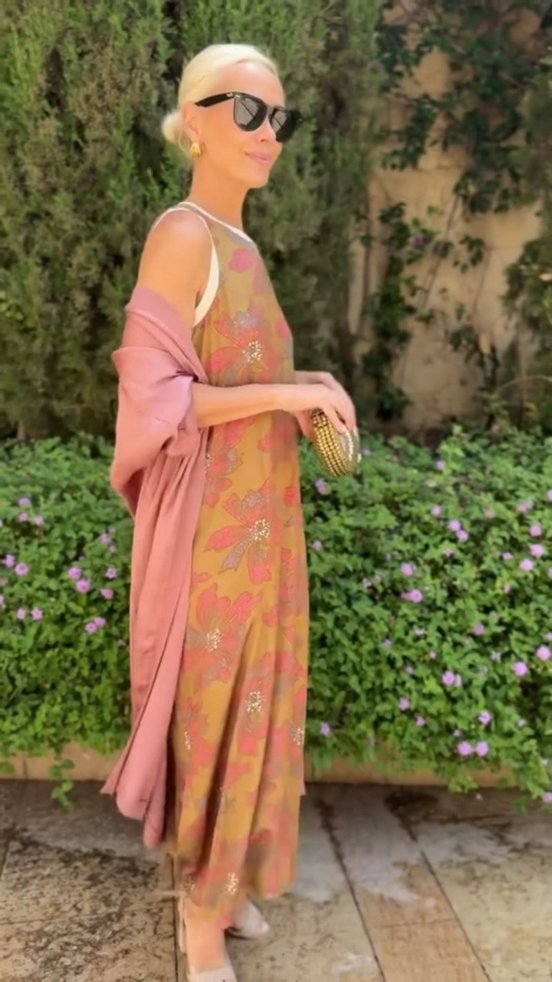 Elegant Two-Piece Midi Dress Set with Cape, Round Neck Tank, A-Line