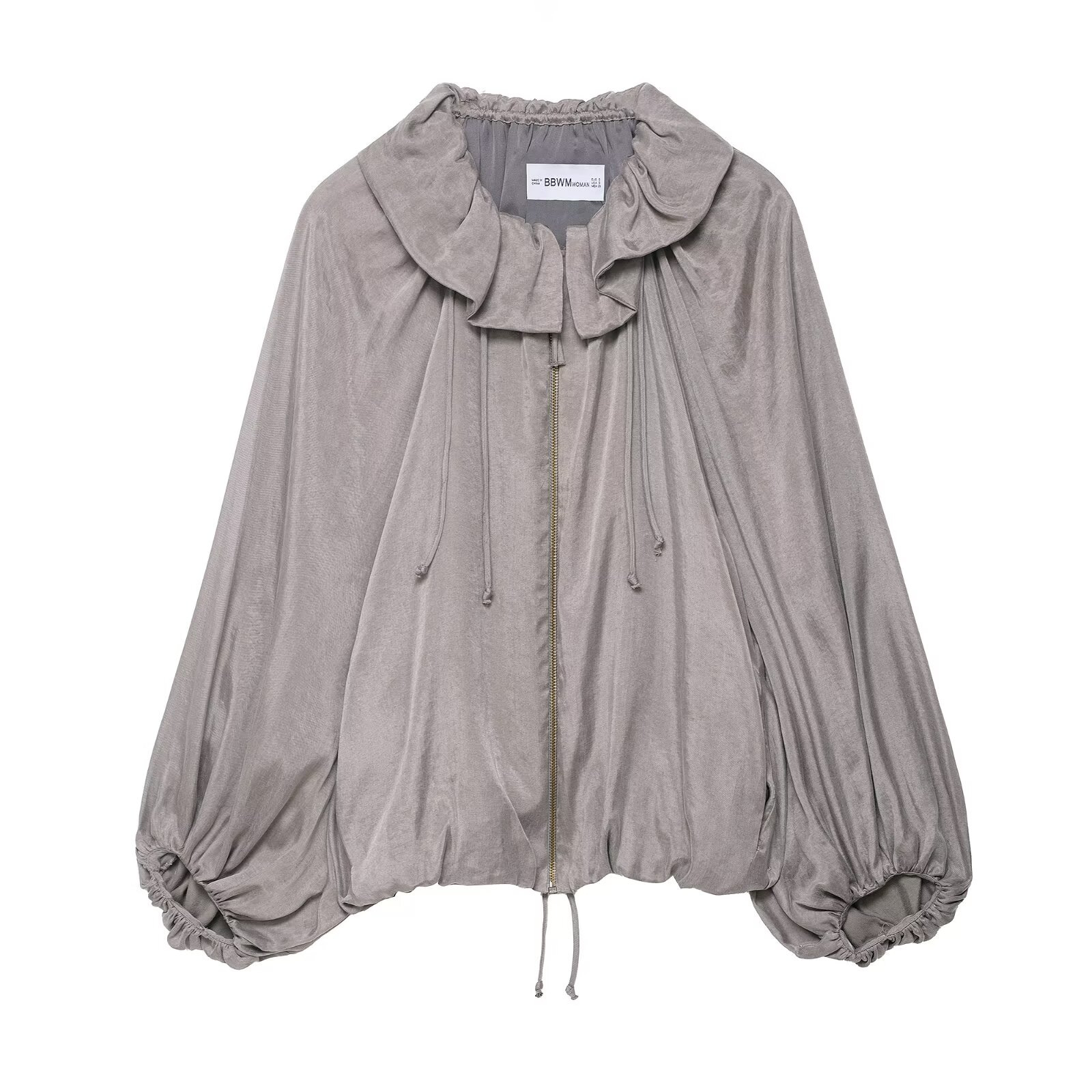 Women's Satin-Feel Bomber Jacket and Pants Set