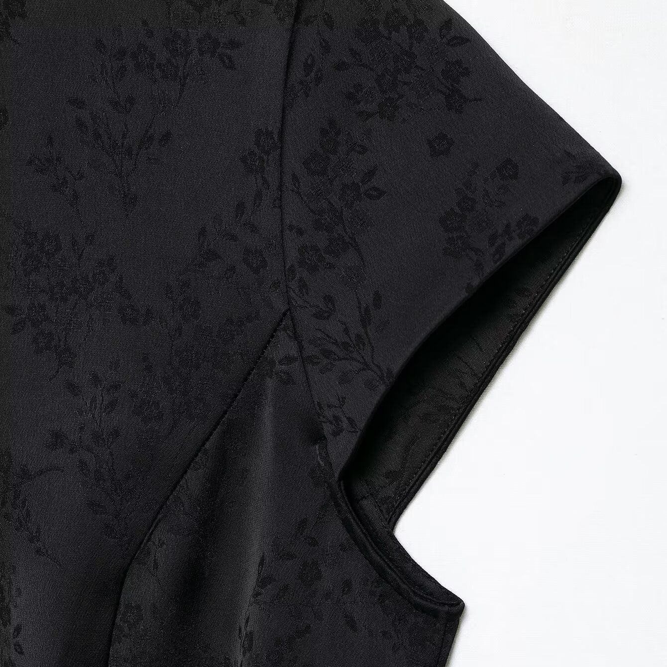 New Chinese Style Stand Collar Button-Front Dress