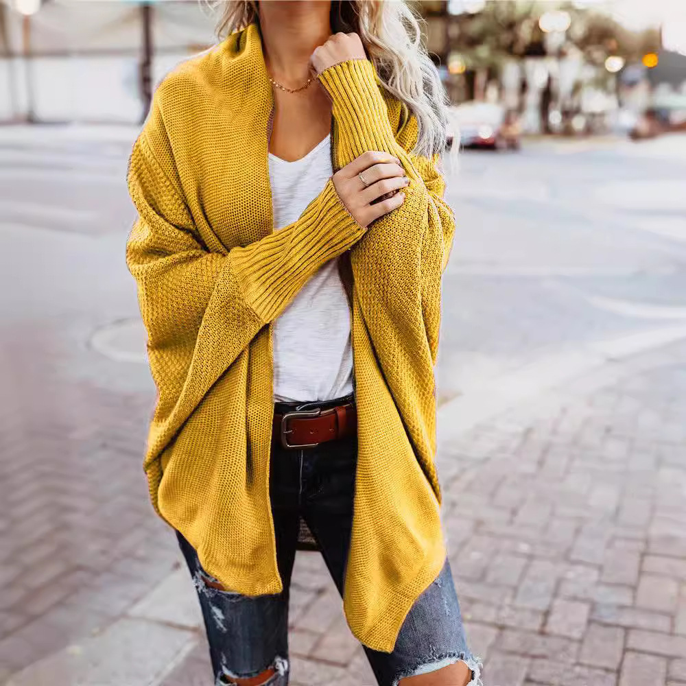 Women's Off-Shoulder Loose Knit Cardigan Sweater