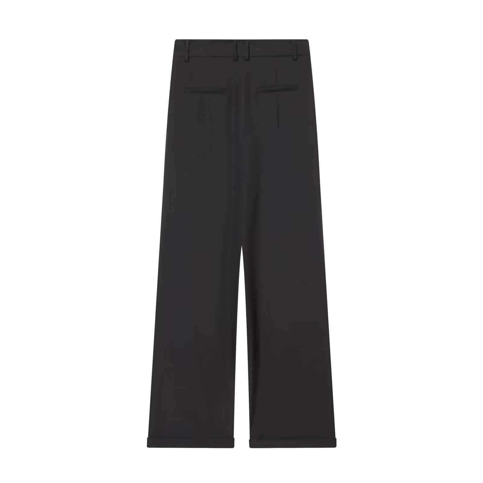 Women's Asymmetrical High-Waist Straight-Leg Pants