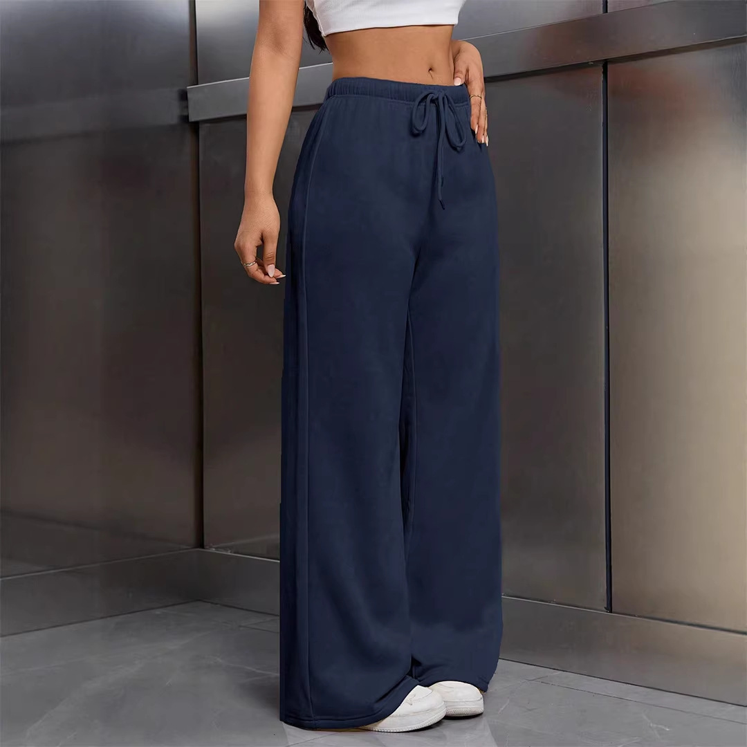 Women's Low-Rise Wide-Leg Casual Pants