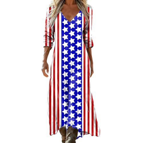 Women's Striped Floral Print Ruched Midi Dress