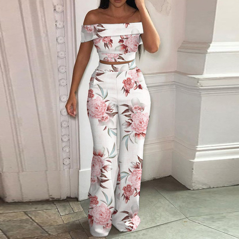 Women's Two-Piece Printed Set Casual Daily Outfit