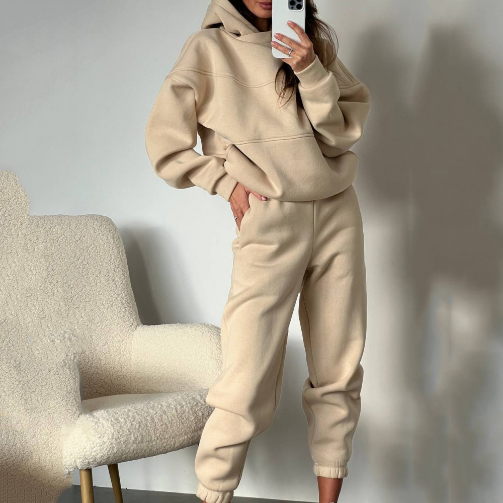 Women's Two-Piece Hoodie and Pants Tracksuit Set
