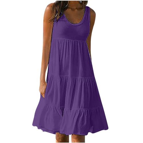Women's Floral Print Ruched Bodycon Midi Dress Sleeveless Round Neck