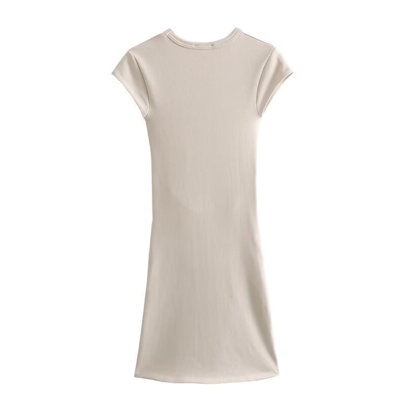 Women's Round Neck Slim Fit Knit Dress