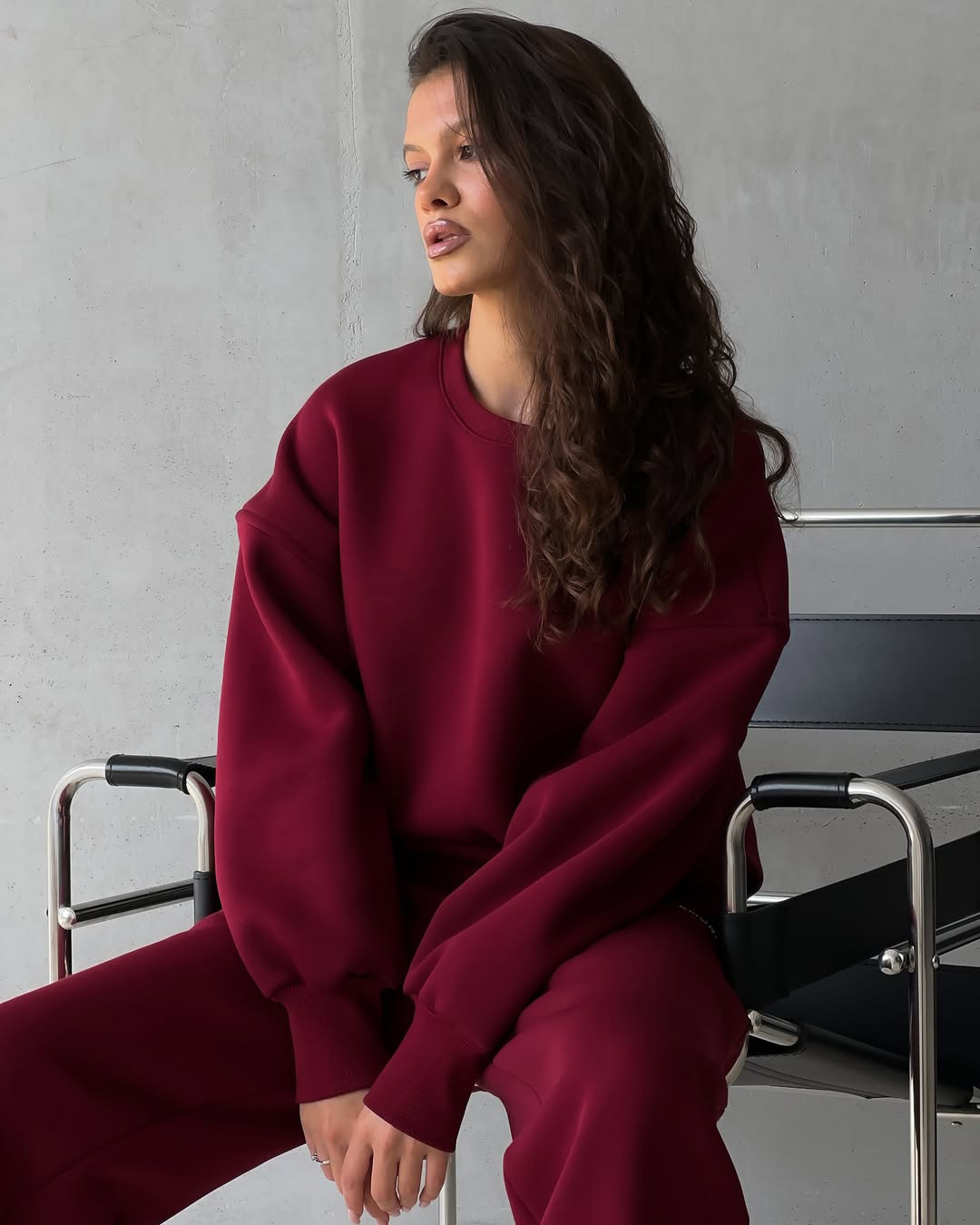 Women's Casual Sweatshirt and Pants Two-Piece Set