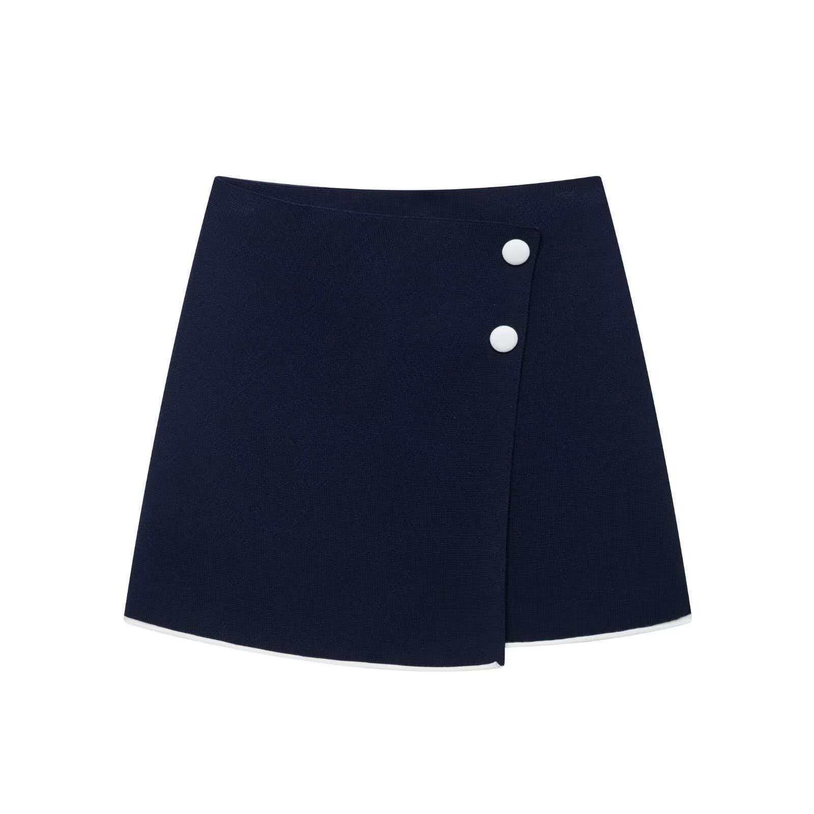 Women's Minimalist Sleeveless Vest and Skirt Set