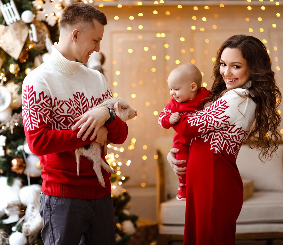 Christmas Fair Isle Sweater for Family Matching Pullover